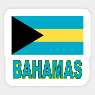 The Pride of the Bahamas - Bahamian Flag Design Sticker